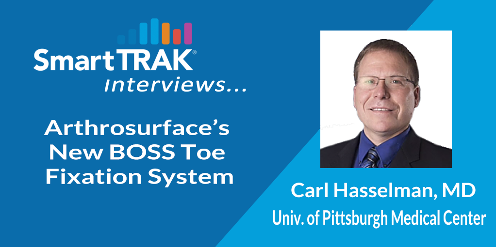 News from AOFAS 2019 Arthrosurface’s New BOSS Toe Fixation System